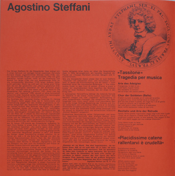 Cover zu Agostino Steffani, Arcangelo Corelli, Johann Schenk, Johann Hugo Von Wilderer - Düsseldorf (Am Hofe Jan Wellems) | 1971 | Vinyl | Classical | Germany
