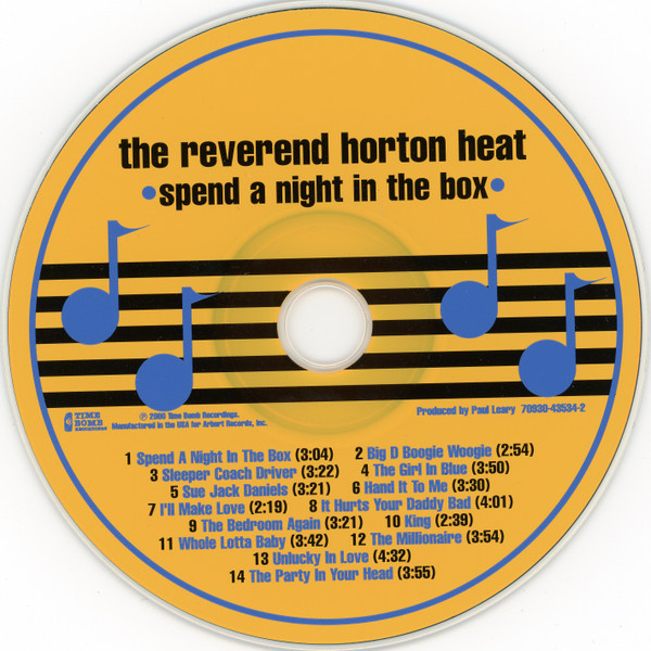 Cover zu Reverend Horton Heat - Spend A Night In The Box | 2000 | Vinyl | Rock | US