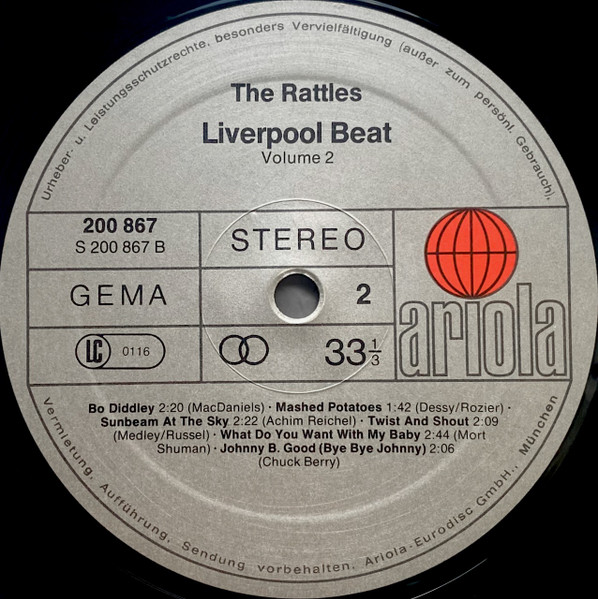 Cover zu The Rattles - Liverpool Beat Volume 2 | 1979 | Vinyl, LP, Album, Reissue, Stereo | Rock | Germany Schallplatten Ankauf