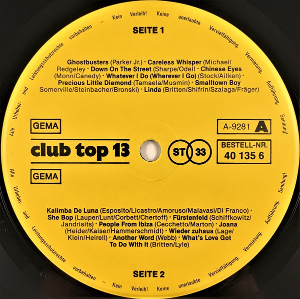 Cover zu Various - 16 Top Hits (Aus Den Hitparaden 1984 November Dezember) | 1984 | Vinyl | Electronic, Rock, Pop | Germany