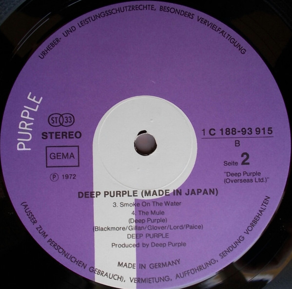 Cover zu Deep Purple - Made In Japan | 1972 | Vinyl | Rock | Germany