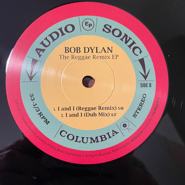 Cover zu Bob Dylan - Jokerman / I And I (The Reggae Remix EP) | 2021 | Vinyl | Rock, Reggae | Europe