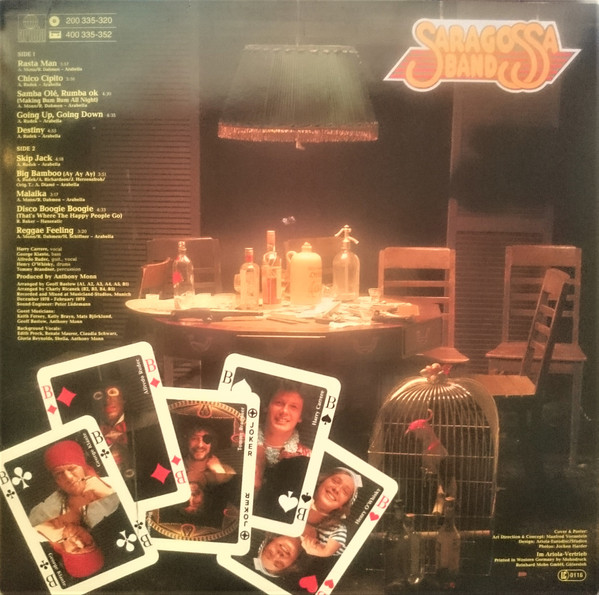 Cover zu Saragossa Band - Saragossa | 1979 | Vinyl, LP, Album, Stereo | Electronic, Reggae, Pop | Germany