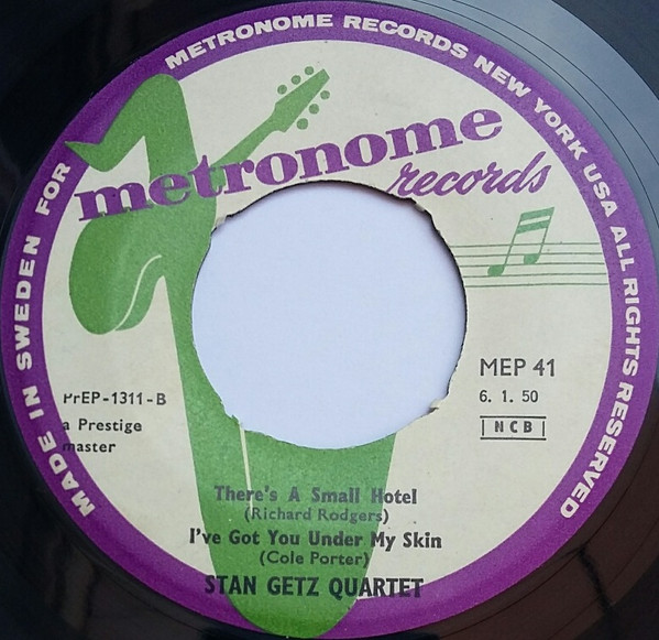 Cover zu Stan Getz Quartet - Vol. 2 | 1956 | Vinyl | Jazz | Sweden Schallplatten Ankauf
