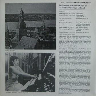 Cover zu Brigita Mieze - Orgeldenkmaler Der Romantik. Die Historische Walker-Orgel Im Mariendom Zu Riga/Lettland | Vinyl | Classical | Germany
