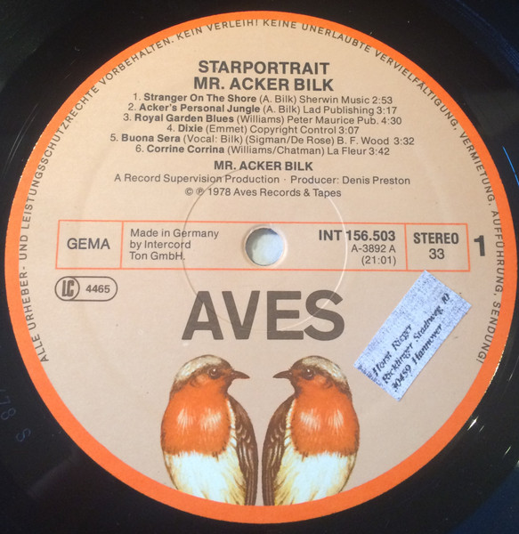 Cover zu Acker Bilk - Starportrait | 1978 | Vinyl | Jazz | Germany