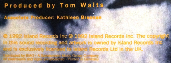 Cover zu Tom Waits - Bone Machine | 1992 | Vinyl | Rock | Europe
