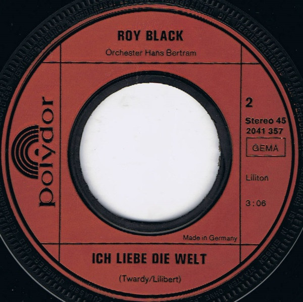 Cover zu Roy Black - Mein Herz Ist Bei Dir | 1972 | Vinyl | Pop | Germany Schallplatten Ankauf