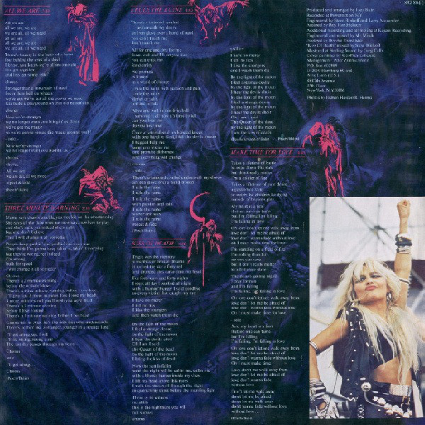 Cover zu Warlock (2) - Triumph And Agony | 1987 | Vinyl | Rock | Germany Schallplatten Ankauf