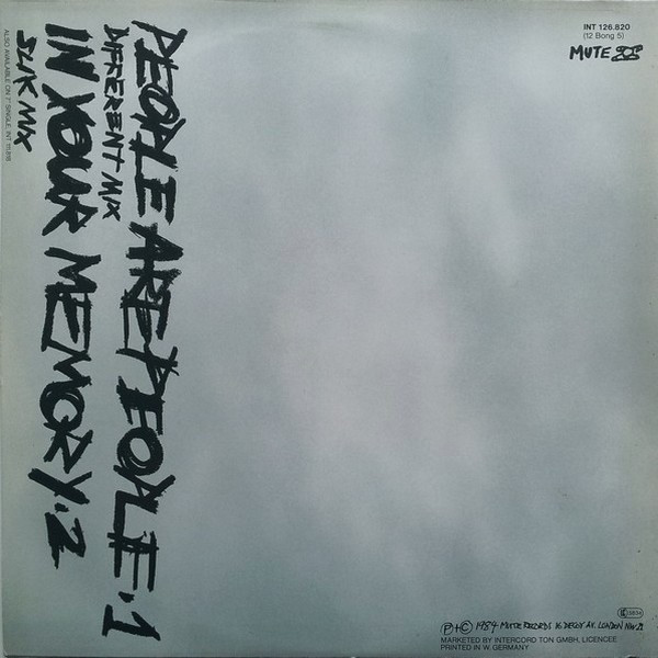 Cover zu Depeche Mode - People Are People (Different Mix) | 1984 | Vinyl | Electronic | Germany
