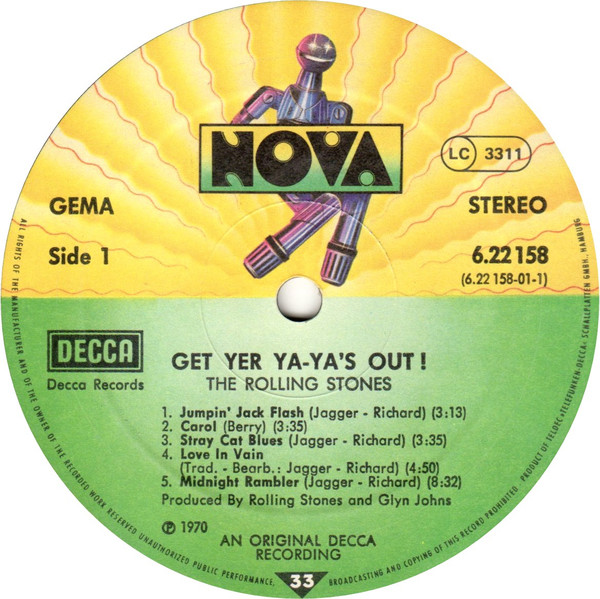 Cover zu The Rolling Stones - Get Yer Ya-Ya's Out! - The Rolling Stones In Concert | 1976 | Vinyl, LP, Album, Reissue, Stereo | Rock | Germany Schallplatten Ankauf