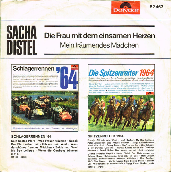 Cover zu Sacha Distel - Die Frau Mit Dem Einsamen Herzen | 1965 | Vinyl | Pop | Germany