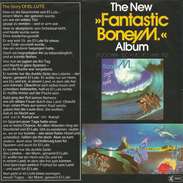 Cover zu Boney M. - El Lute / Gotta Go Home | 1979 | Vinyl | Funk / Soul | Germany Schallplatten Ankauf