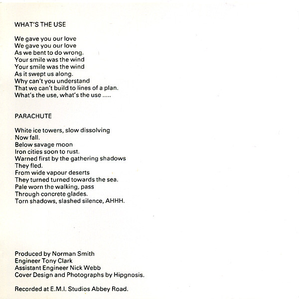 Cover zu The Pretty Things - Parachute | 1988 | CD, Album, Reissue | Rock | UK