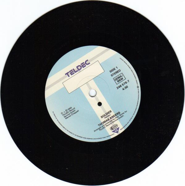 Cover zu Thomas Anders - Soldier | 1989 | Vinyl | Electronic, Pop | Europe Schallplatten Ankauf