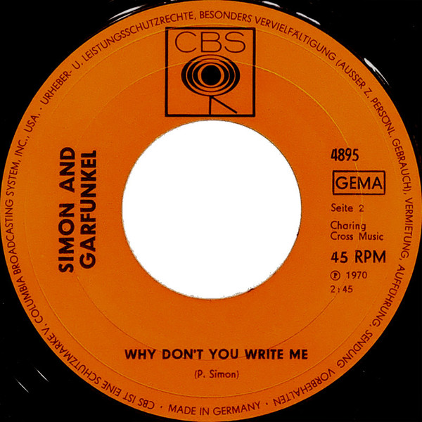Cover zu Simon & Garfunkel - El Condor Pasa | 1970 | Vinyl | Rock | Germany