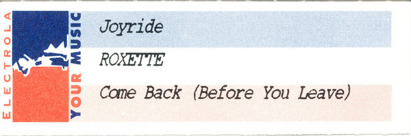 Cover zu Roxette - Joyride | 1991 | Vinyl, 7