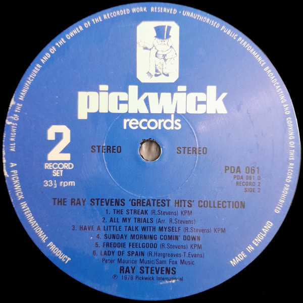 Cover zu Ray Stevens - The Ray Stevens Greatest Hits Collection | 1979 | Vinyl, LP, Compilation | Pop, Folk, World, & Country | UK Schallplatten Ankauf