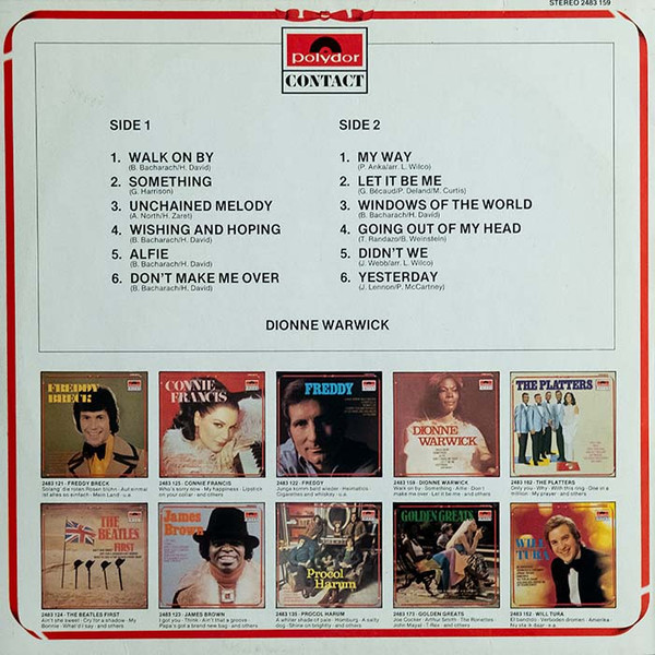 Cover zu Dionne Warwick - Dionne Warwick | Vinyl | Pop | France Schallplatten Ankauf
