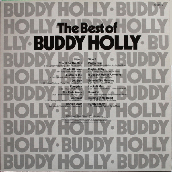 Cover zu Buddy Holly - The Best Of Buddy Holly | 1978 | Vinyl | Rock, Pop | Germany