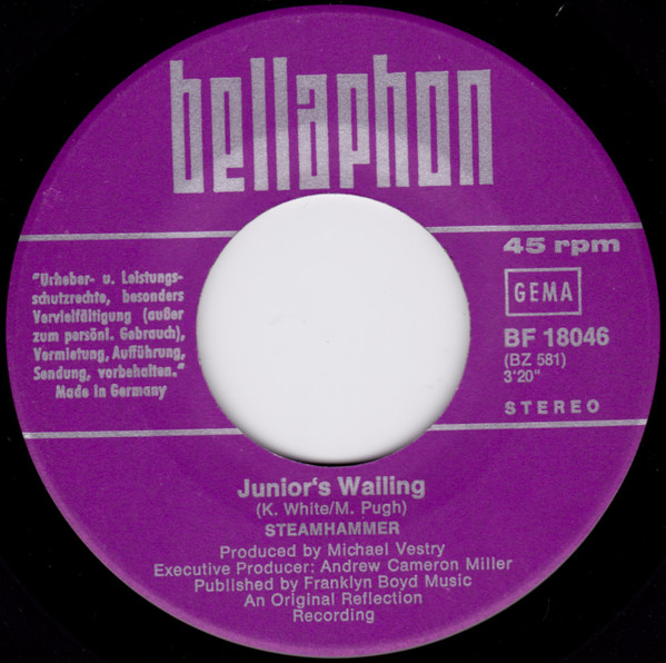 Cover zu Steamhammer - Junior's Wailing / You'll Never Know | 1971 | Vinyl, 7