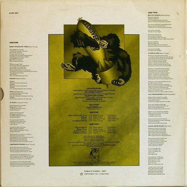 Cover zu Status Quo - Piledriver | 1973 | Vinyl, LP, Album | Rock | Israel