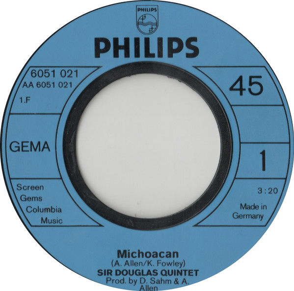 Cover zu Sir Douglas Quintet - Michoacan | 1971 | Vinyl | Rock | Germany Schallplatten Ankauf
