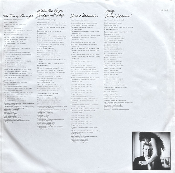 Cover zu Steve Winwood - Back In The High Life | 1986 | Vinyl | Electronic, Rock | Europe