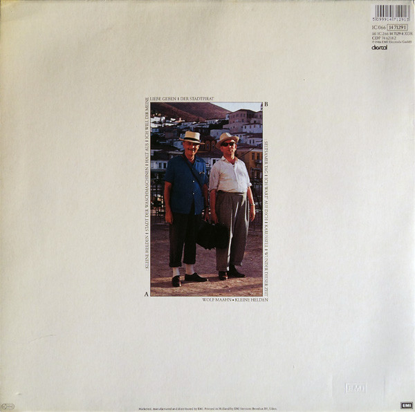 Cover zu Wolf Maahn - Kleine Helden | 1986 | Vinyl | Rock | Germany