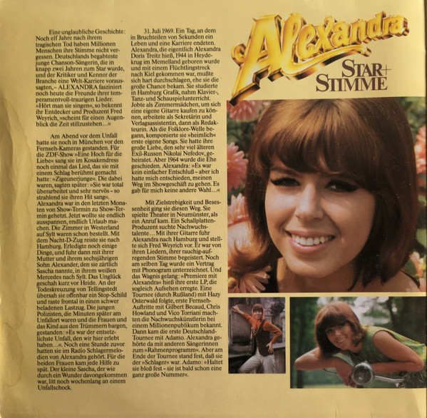 Cover zu Alexandra (7) - Star + Stimme (Alle Ihre Schönsten Lieder) | 1980 | Vinyl | Pop | Germany