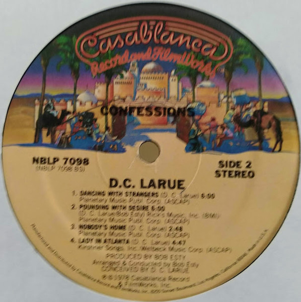Cover zu D.C. LaRue - Confessions | 1978 | Vinyl | Funk / Soul | US