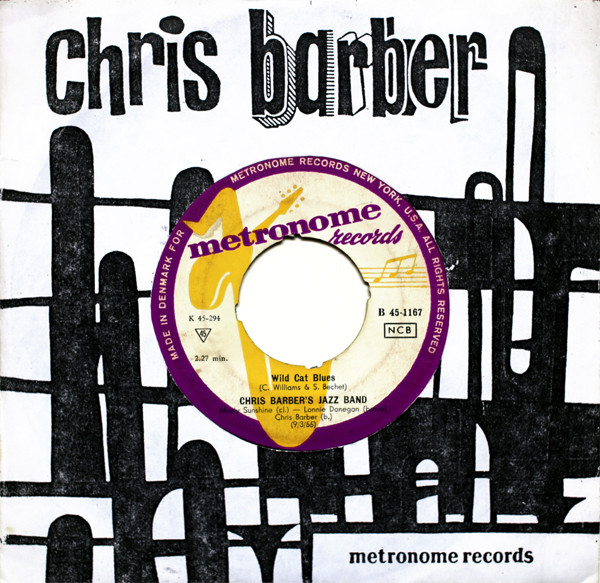 Cover zu Chris Barber's Jazz Band - Wild Cat Blues / Petite Fleur | 1957 | Vinyl | Jazz | Denmark Schallplatten Ankauf