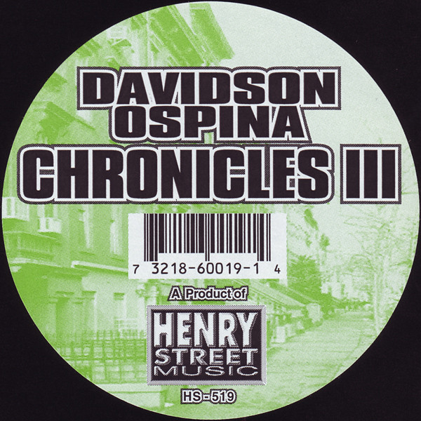 Cover zu Davidson Ospina - Chronicles III | 1996 | Vinyl | Electronic | US