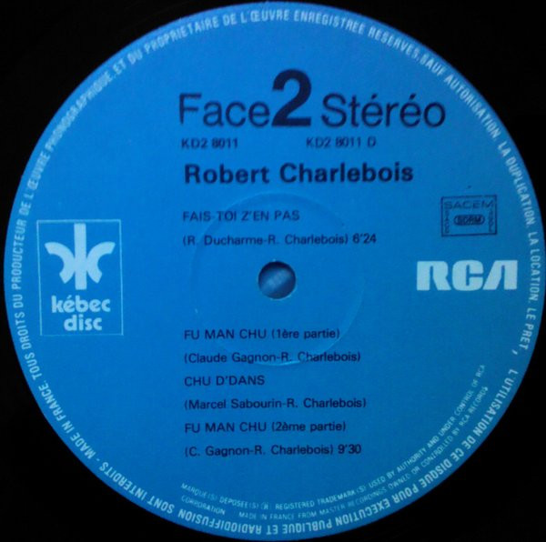 Cover zu Robert Charlebois - Charlebois | 1978 | Vinyl | Rock | France