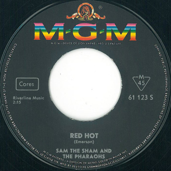 Cover zu Sam The Sham & The Pharaohs - Red Hot | 1966 | Vinyl, 7
