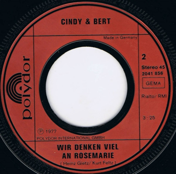 Cover zu Cindy & Bert - How Do You Do, My Darling | 1977 | Vinyl | Pop | Germany