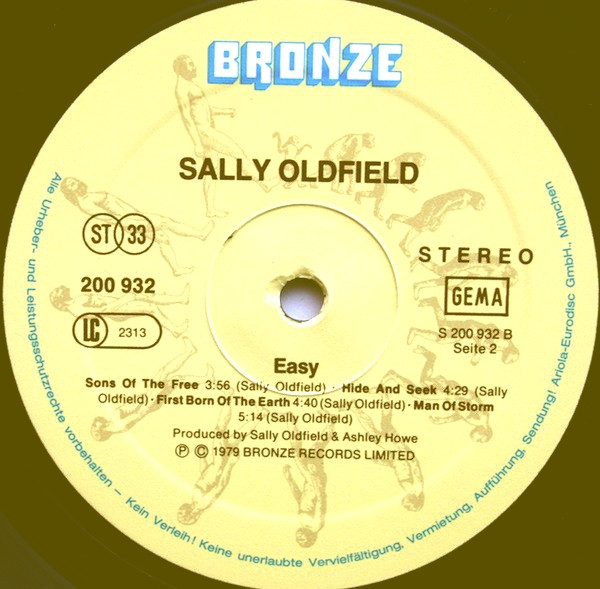 Cover zu Sally Oldfield - Easy | 1979 | Vinyl | Rock | Germany Schallplatten Ankauf