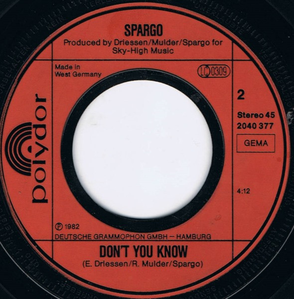 Cover zu Spargo - So Funny | 1982 | Vinyl | Electronic, Funk / Soul | Germany