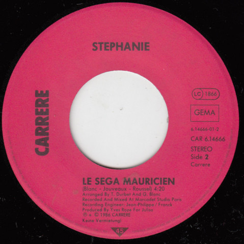 Cover zu Stephanie (2) - One Love To Give | 1986 | Vinyl | Electronic, Pop | Germany Schallplatten Ankauf