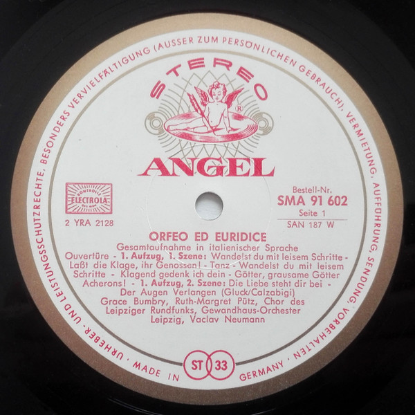 Cover zu Christoph Willibald Gluck - Grace Bumbry, Anneliese Rothenberger, Ruth-Margret Pütz, Rundfunkchor Leipzig, Gewandhausorchester Leipzig, Václav Neumann - Orfeo Ed Euridice | Vinyl | Classical Schallplatten Ankauf
