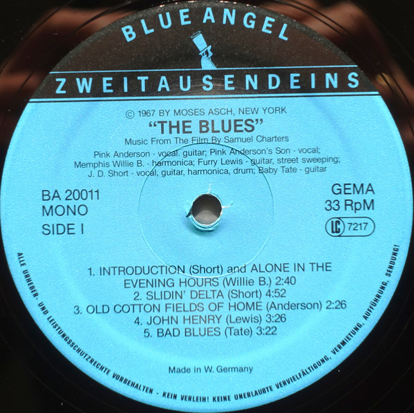 Cover zu Various - The Blues (Music From The Film By Samuel Charters) | 1979 | Vinyl | Blues, Stage & Screen | Germany Schallplatten Ankauf