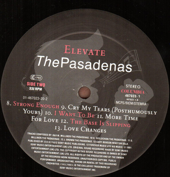 Cover zu The Pasadenas - Elevate | 1991 | Vinyl | Electronic, Funk / Soul, Pop | UK & Europe