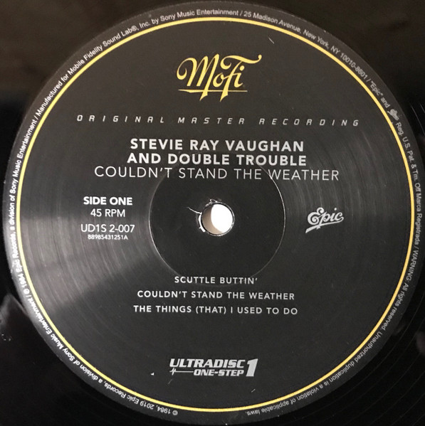 Cover zu Stevie Ray Vaughan & Double Trouble - Couldn't Stand The Weather | 2021 | Vinyl, 12