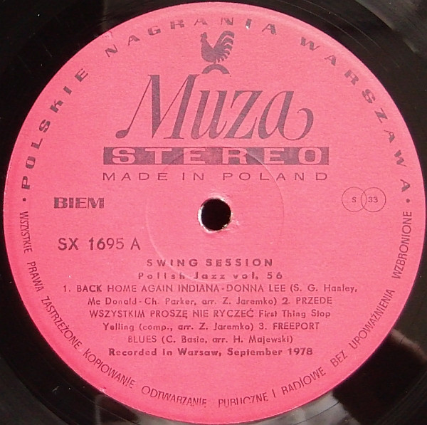 Cover zu Swing Session - Swing Session | 1978 | Vinyl | Jazz | Poland Schallplatten Ankauf