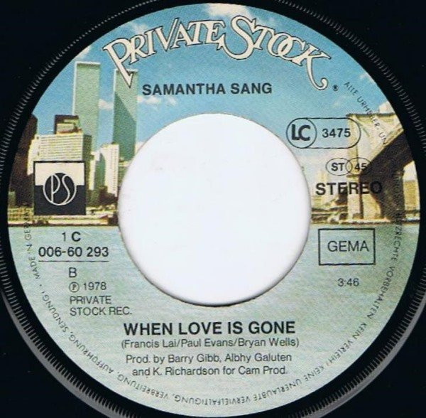 Cover zu Samantha Sang - Emotions | 1977 | Vinyl, Stereo, 45 RPM, 7