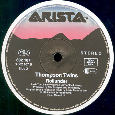 Cover zu Thompson Twins - King For A Day (Extended Mix) | 1985 | Vinyl | Pop | Europe