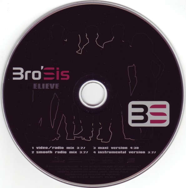 Cover zu Bro'Sis - I Believe | 2001 | Vinyl | Hip Hop, Pop | Germany, Austria, & Switzerland
