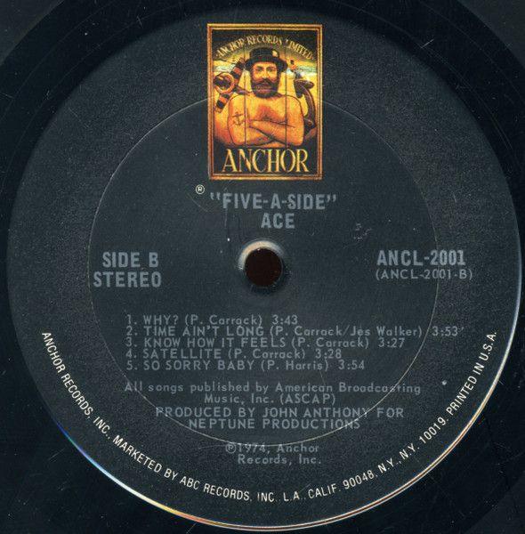 Cover zu Ace (7) - Five-A-Side | 1975 | Vinyl | Rock | US