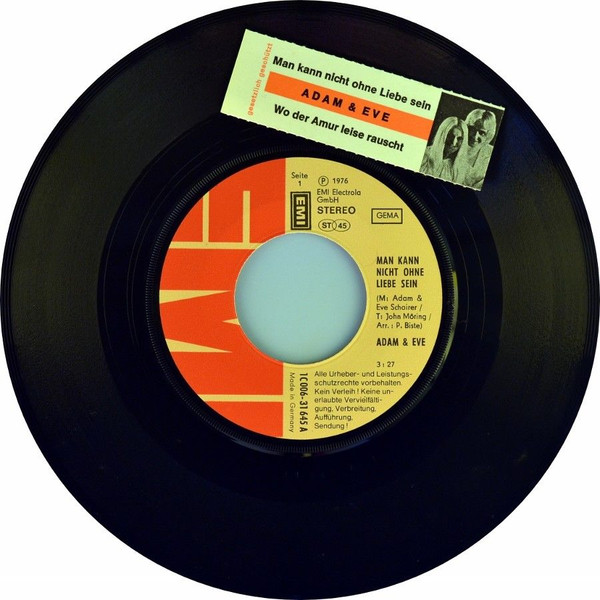 Cover zu Adam & Eve (6) - Man Kann Nicht Ohne Liebe Sein | 1976 | Vinyl | Pop | Germany