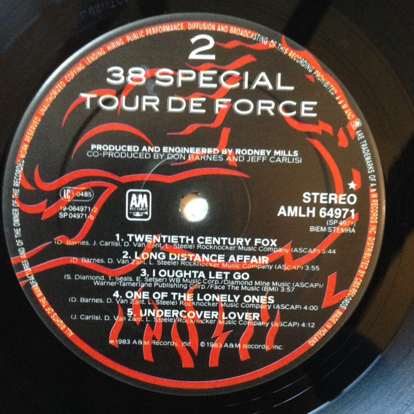 Cover zu 38 Special (2) - Tour De Force | 1983 | Vinyl | Rock | Europe